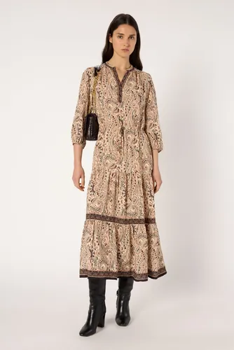 Robe longue cintrée imprimée - LYNA - Gerard Darel - Modalova