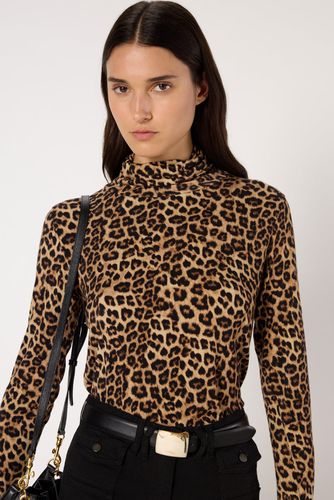 Col montant imprimé léopard - HELENE - Gerard Darel - Modalova