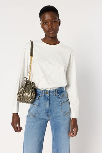 T-shirt en coton à paillettes - HERMINE - Gerard Darel - Modalova