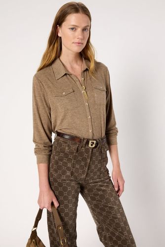 Chemise en jersey - HONORINE - Camel - Gerard Darel - Modalova