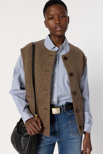 Veste sans manche à chevrons - NAOMIE - Gerard Darel - Modalova