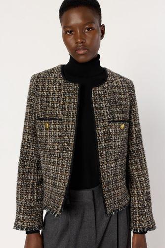 Veste sans col en tweed - NOUR - Gerard Darel - Modalova