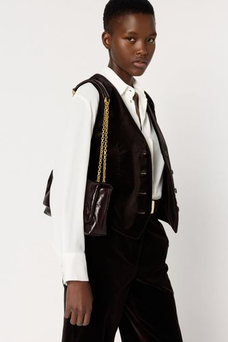 Gilet de tailleur en velours ras - NAIS - Gerard Darel - Modalova