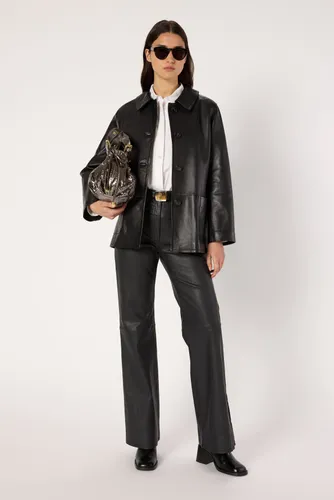 Veste en cuir - NEVA - Noir - Gerard Darel - Modalova