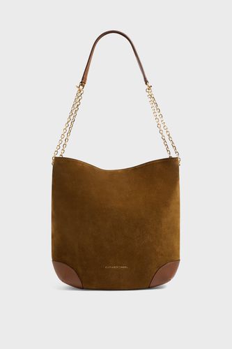 Sac hobo en cuir velours - LE CHARLOTTE - GD - Modalova