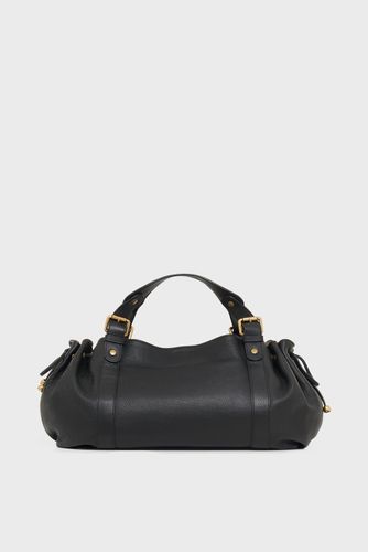 Sac à main en cuir grainé intérieur métallisé - 24H - Gerard Darel - Modalova