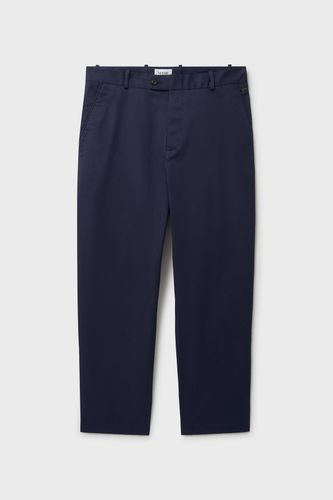 Lightweight Twill Blue Flat Front Trouser - Neem London - Modalova