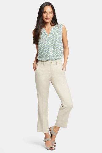 Straight Leg Ankle Trouser Lin Extensible Beige | - Nydj - Modalova