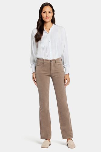 Marilyn Straight Pantalon Velours Côtelé Marron Clair | - Nydj - Modalova