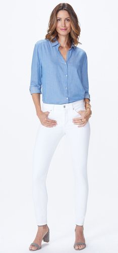 Skinny Legging en Premium Denim blanc | - Nydj - Modalova
