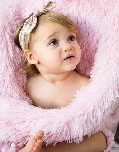 Fluffy Baby Blanket - Blush Koochicoo™️ - Bizzi Growin - Modalova