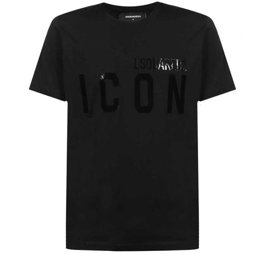 Men's ICON Logo Print T-Shirt - S - Dsquared2 - Modalova