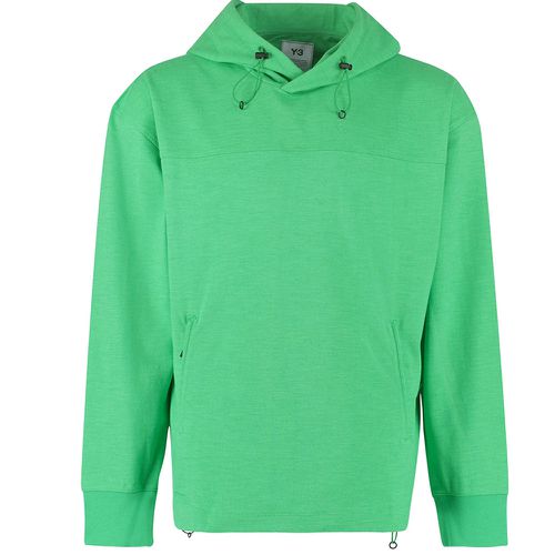 Y-3 Mens Back Logo Hoodie Green XS - Y-3 - Modalova