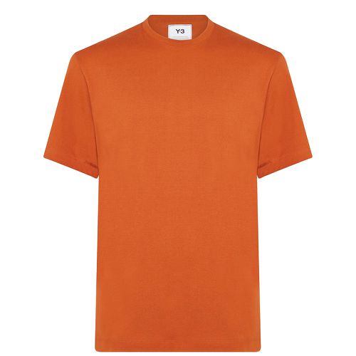Y-3 Mens Back Logo T-shirt Orange M - Y-3 - Modalova
