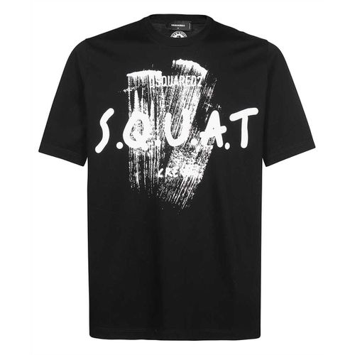 Men's Graphic Paint "S.Q.U.A.T" T-shirt XXL - Dsquared2 - Modalova