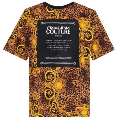 Men's Baroque Print T-shirt Multi-coloured XL - Versace Jeans Couture - Modalova