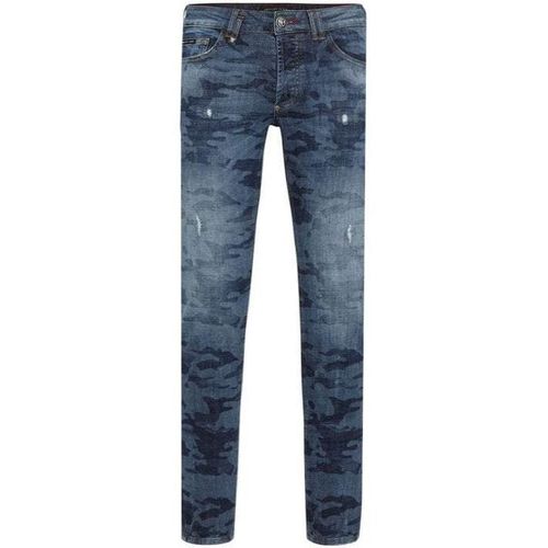 Men's Camo Straight Cut Jeans 34W - Philipp Plein - Modalova