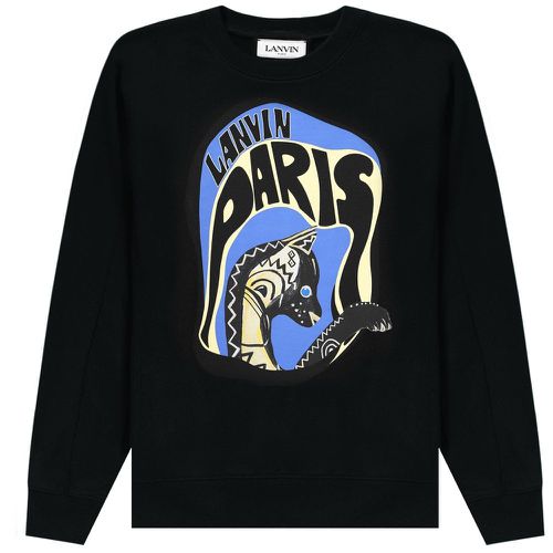 Men's Graphic Print Sweater - S - Lanvin - Modalova