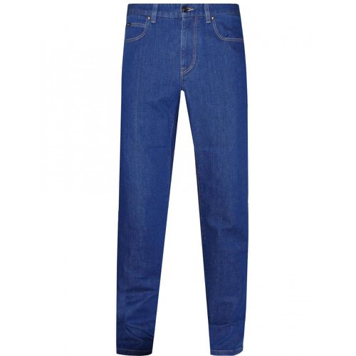 Men's Stretch Cotton 5-pocket Jeans 34W - Z Zegna - Modalova