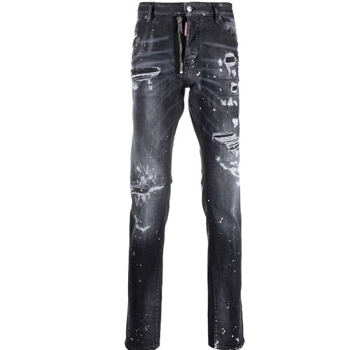 Men's Distressed Paint-splatter Jeans 30W - Dsquared2 - Modalova