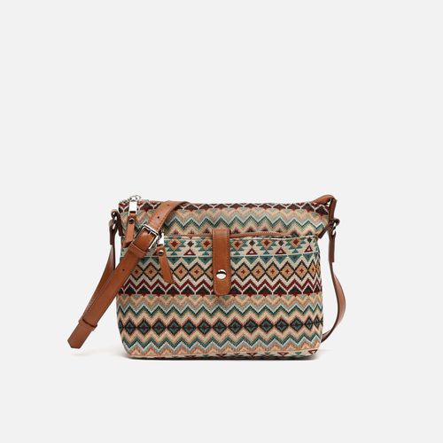 Nisha Petit sac à bandoulière avec imprimé jacquard et petit vanity case - Misako - Modalova