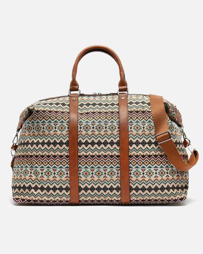 Nisha Sac de week-end imprimé avec bandoulière amovible - Misako - Modalova