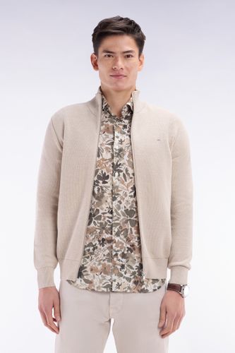 Cardigan Zippé En Coton Nid D'abeille Coupe Droite - Eden Park - Modalova