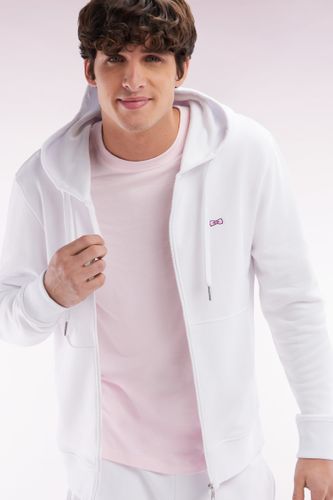 Sweatshirt Zippé En Molleton Coton Coupe Droite - Eden Park - Modalova