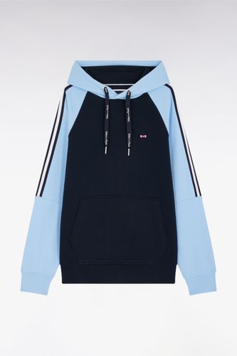 Sweatshirt À Capuche En Coton Marine Et Ciel Coupe Décontractée - Eden Park - Modalova