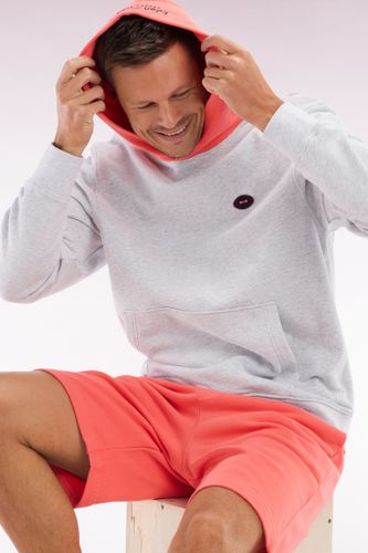 Sweatshirt En Molleton Coton Bicolore Corail Coupe Décontractée - Eden Park - Modalova