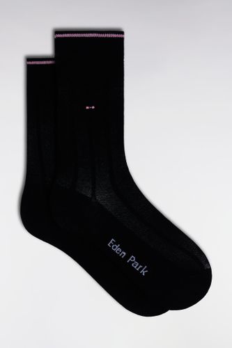 Chaussettes En Coton Stretch Mélangé Rayures Verticales - Eden Park - Modalova
