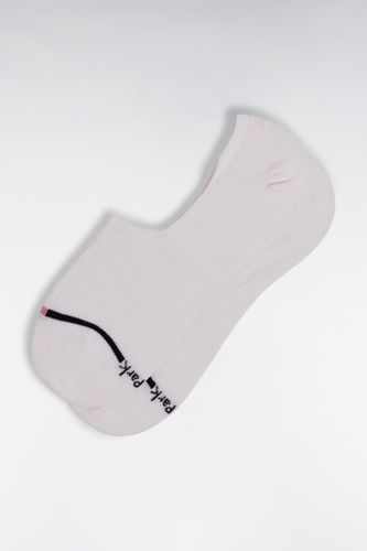 Chaussettes Basses En Coton Stretch Mélangé Blanches Liseré Marine - Eden Park - Modalova
