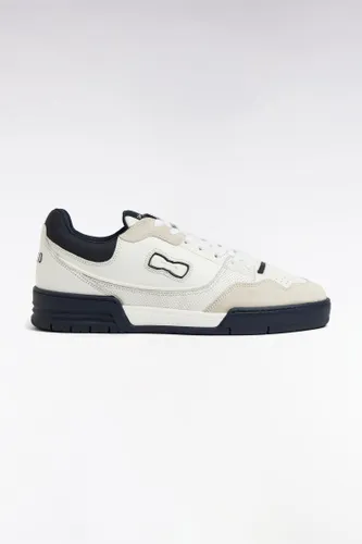 Sneakers Ep10 En Cuir Blanches Et Marine - Eden Park - Modalova