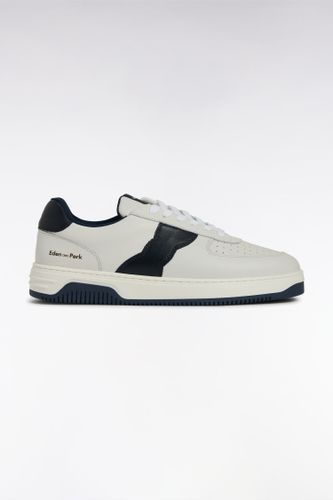 Sneakers En Cuir Blanches Détails - Eden Park - Modalova