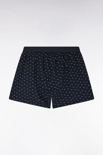 Boxer En Jersey De Coton À Micromotifs Nœuds Papillon Marine - Eden Park - Modalova