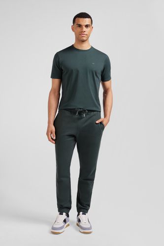 Pantalon jogging en molleton gratté vert coupe Regular - Eden Park - Modalova