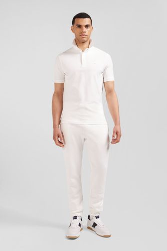 Polo manches courtes en coton stretch écru coupe Slim - Eden Park - Modalova