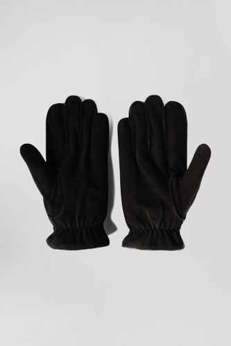Paire De Gants En Cuir Noir - Eden Park - Modalova