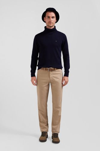 Pantalon chino en piqué de coton stretch et modal chanvre coupe Regular - Eden Park - Modalova