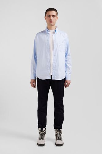 Chemise unie ciel en coton stretch mélangé coupe Regular - Eden Park - Modalova