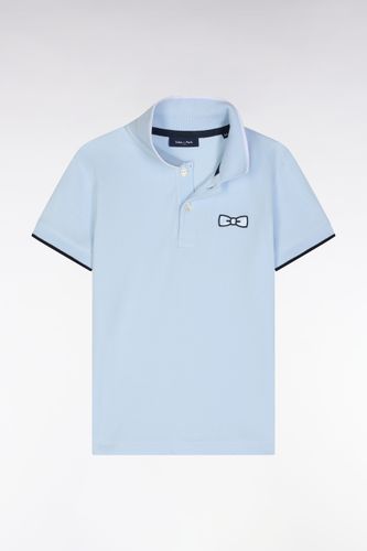 Polo À Manches Courtes En Coton Ciel Coupe Droite - Eden Park - Modalova