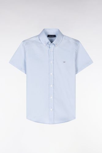 Chemise À Manches Courtes En Coton Ciel Coupe Droite - Eden Park - Modalova