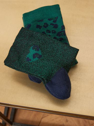 Chaussettes léopard irisées - lot de 2 paires - Cyrillus - Modalova