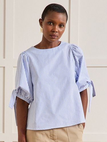 Blouse rayée manches courtes ballon - Cyrillus - Modalova