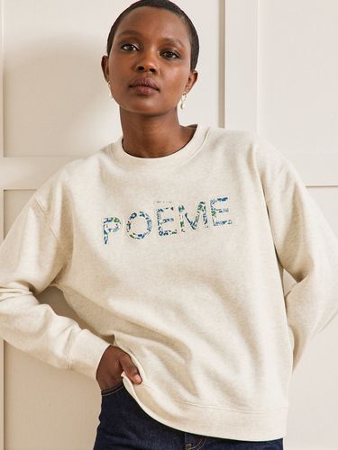 Sweat à message en tissu Liberty coton biologique - Cyrillus - Modalova