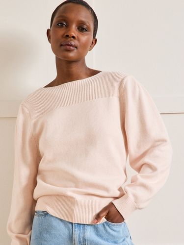 Pull col bateau coton et laine - Cyrillus - Modalova