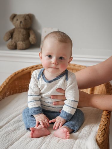 Ensemble Bébé - Coton biologique et laine - Cyrillus - Modalova