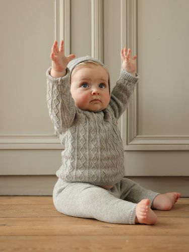 Ensemble en laine Bébé et son béguin - Cyrillus - Modalova