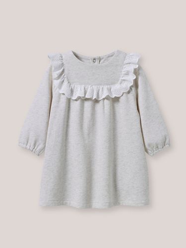 Robe en molleton et broderie anglaise Bébé - Cyrillus - Modalova