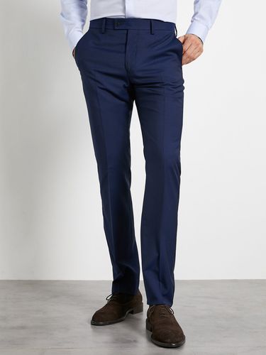 Pantalon ajusté New Slim laine Super 110's - Cyrillus - Modalova